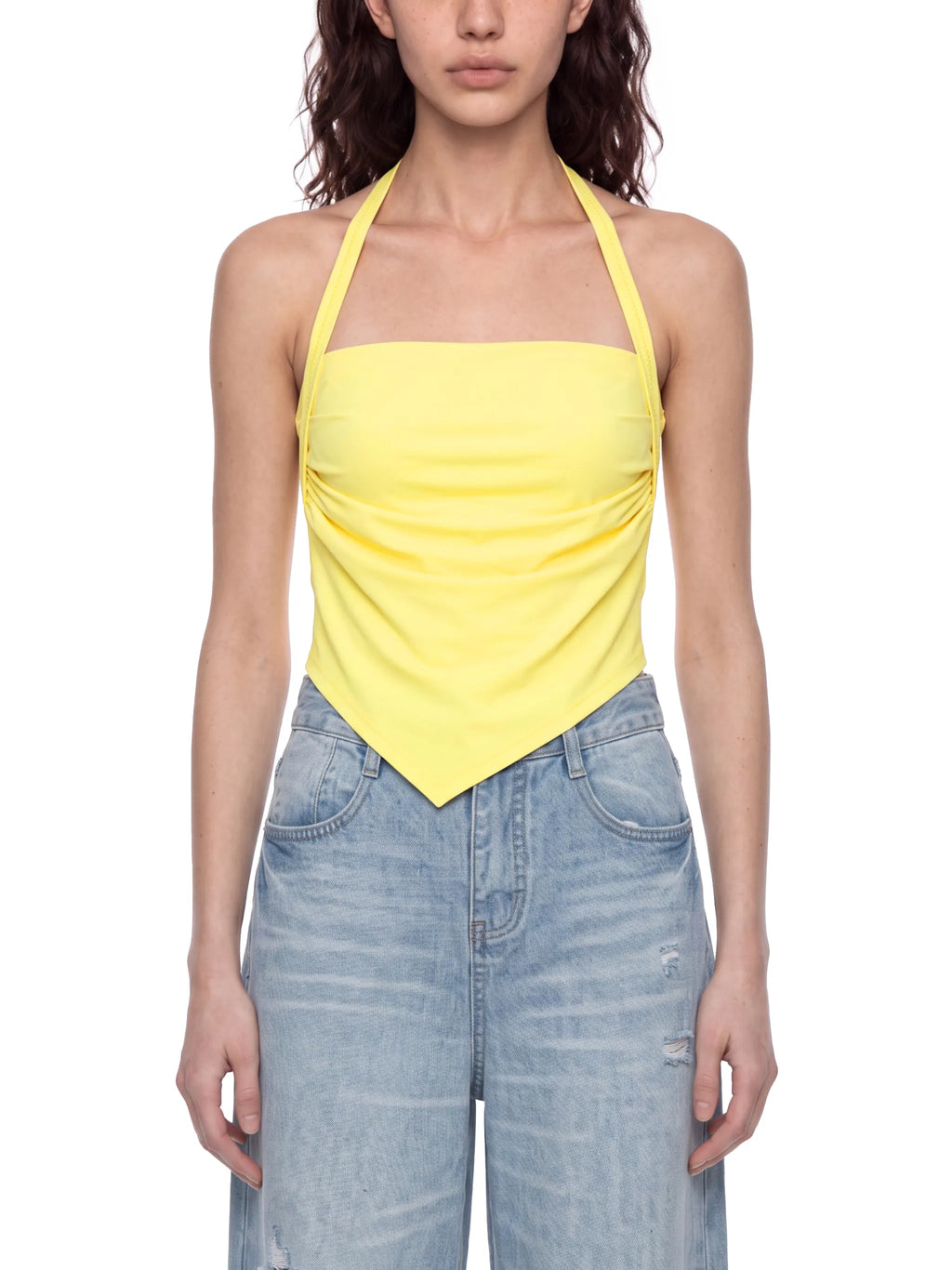 Ruched Halter Tank (WT0206) — supplier gallery 3
