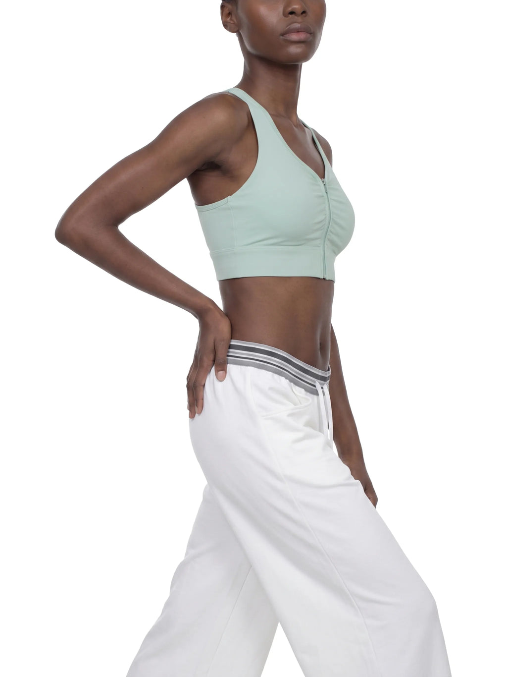 Cropped Zip Sports Bra — supplier gallery 7