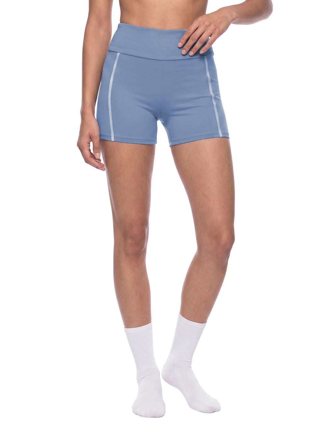 High-Waisted Biker Shorts (WB0098) — supplier gallery 6