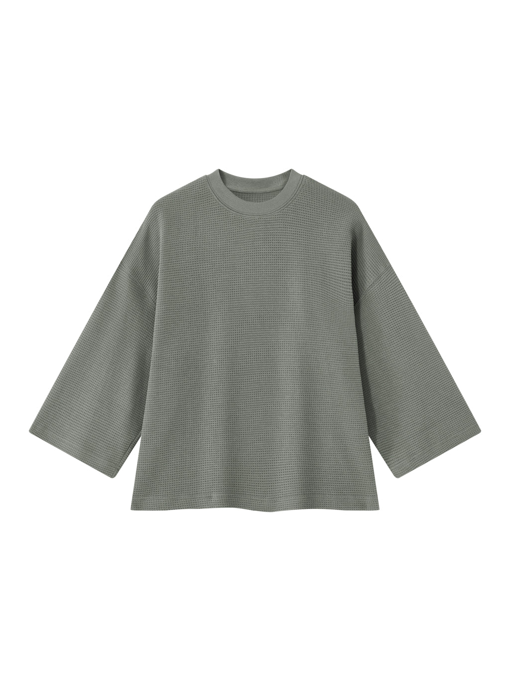 SGS Drop Shoulder Waffle Tee — supplier view 3