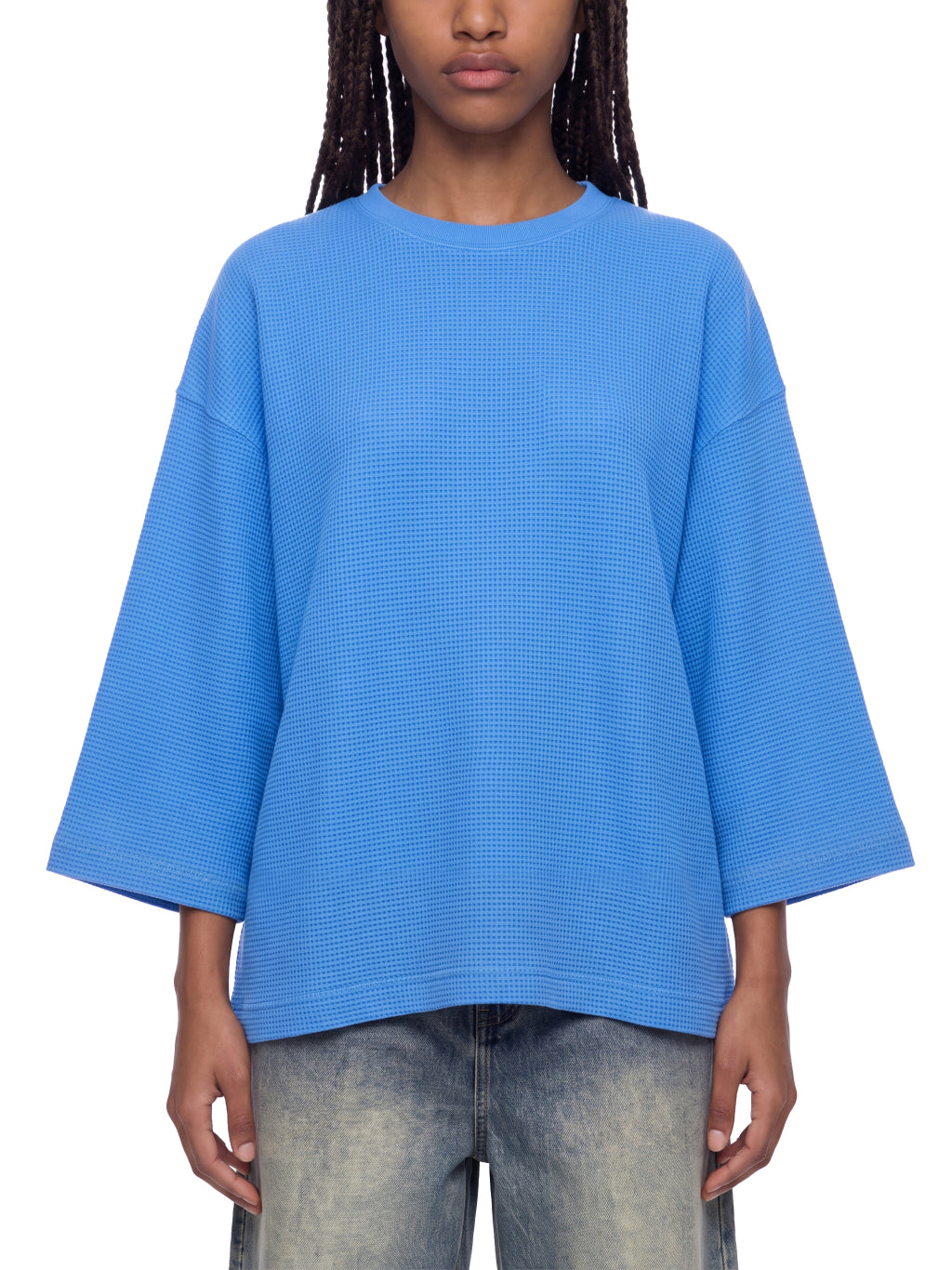 SGS Drop Shoulder Waffle Tee — supplier view 10