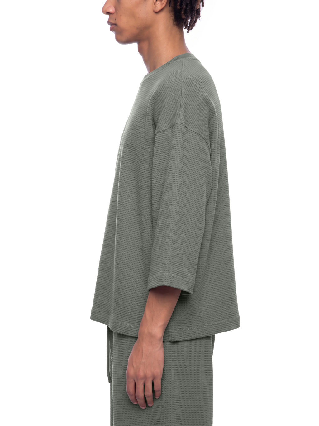 SGS Drop Shoulder Waffle Tee — supplier view 6
