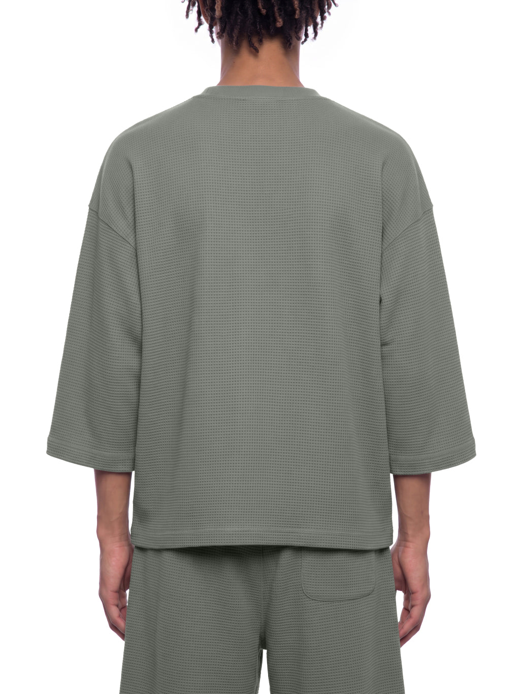 SGS Drop Shoulder Waffle Tee — supplier view 8