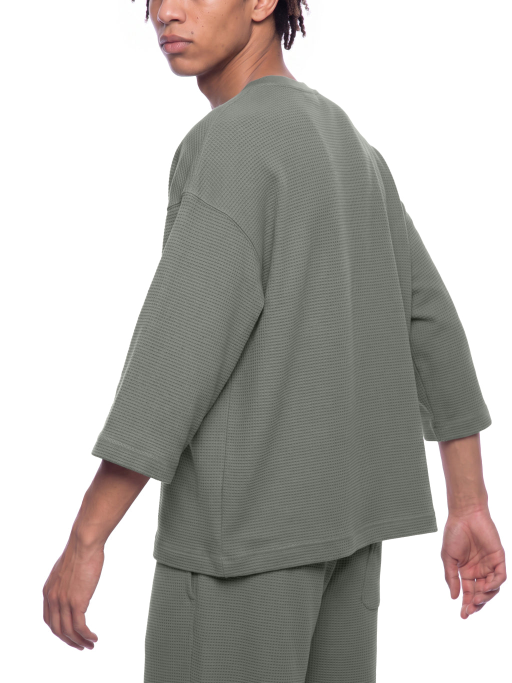 SGS Drop Shoulder Waffle Tee — supplier view 9