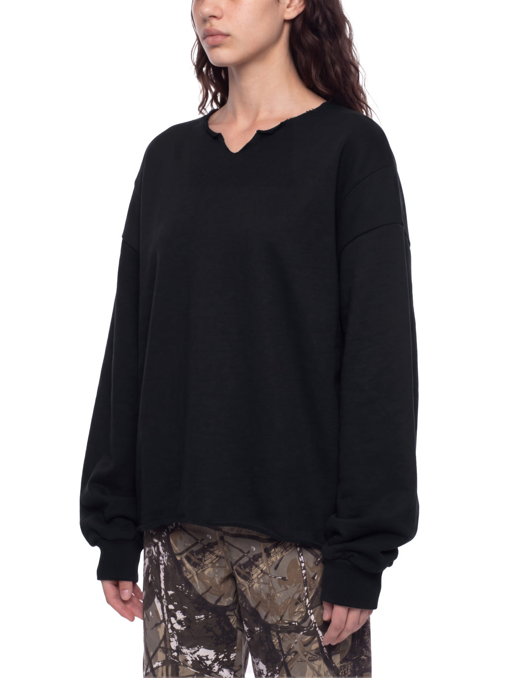 SGS Paneled Raw Edge Sweatshirt — supplier view 14