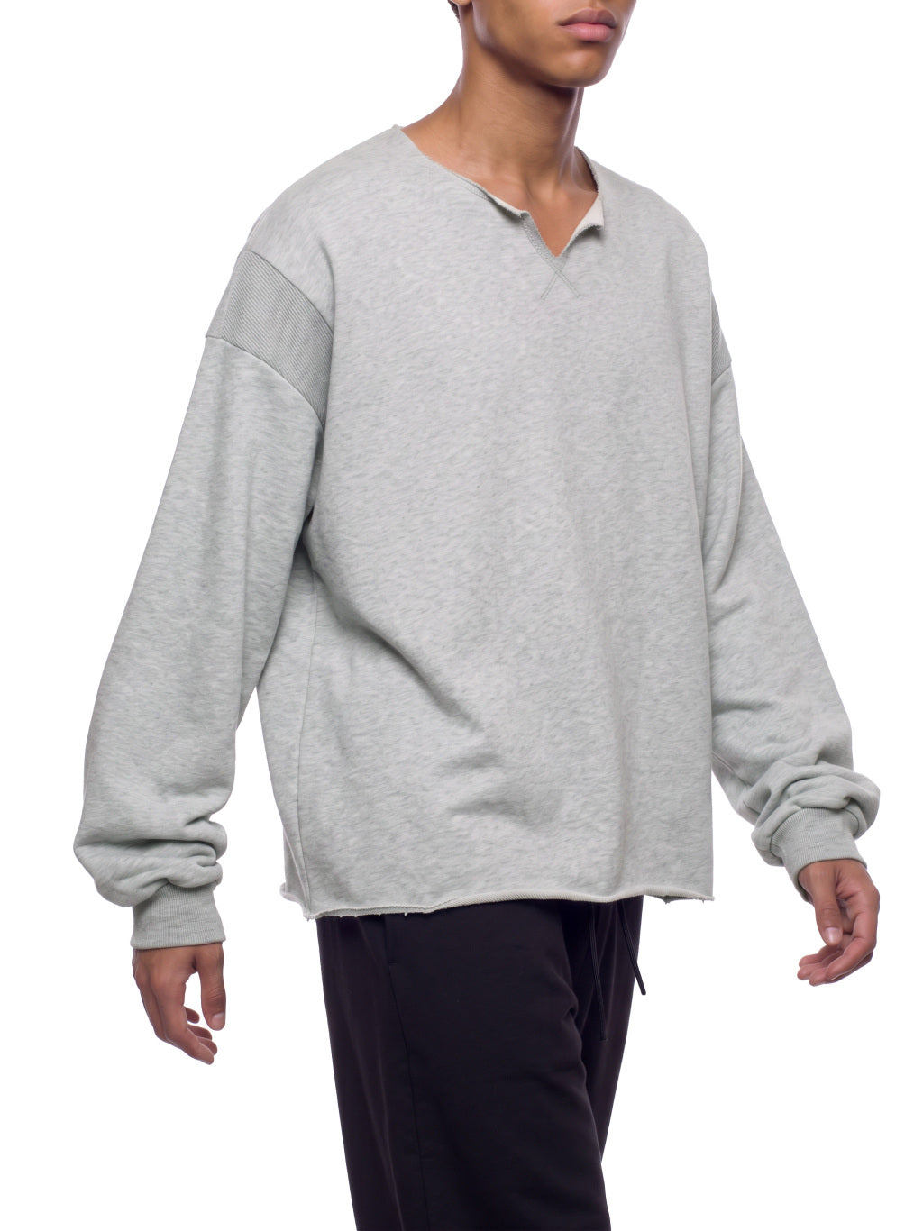 SGS Paneled Raw Edge Sweatshirt — supplier view 9