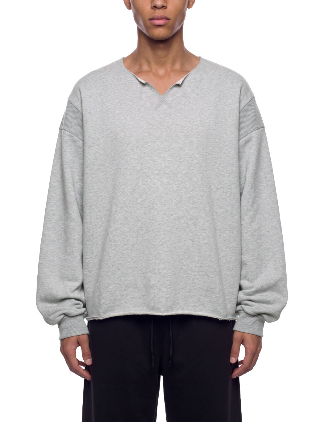 SGS Paneled Raw Edge Sweatshirt — supplier view 5