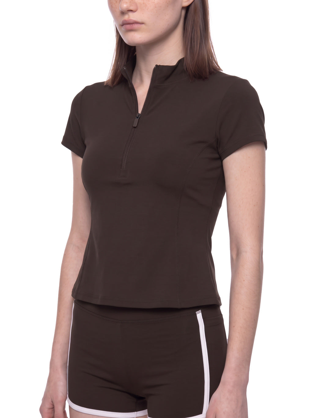 Quarter-Zip Mock Neck T-Shirt — supplier gallery 7