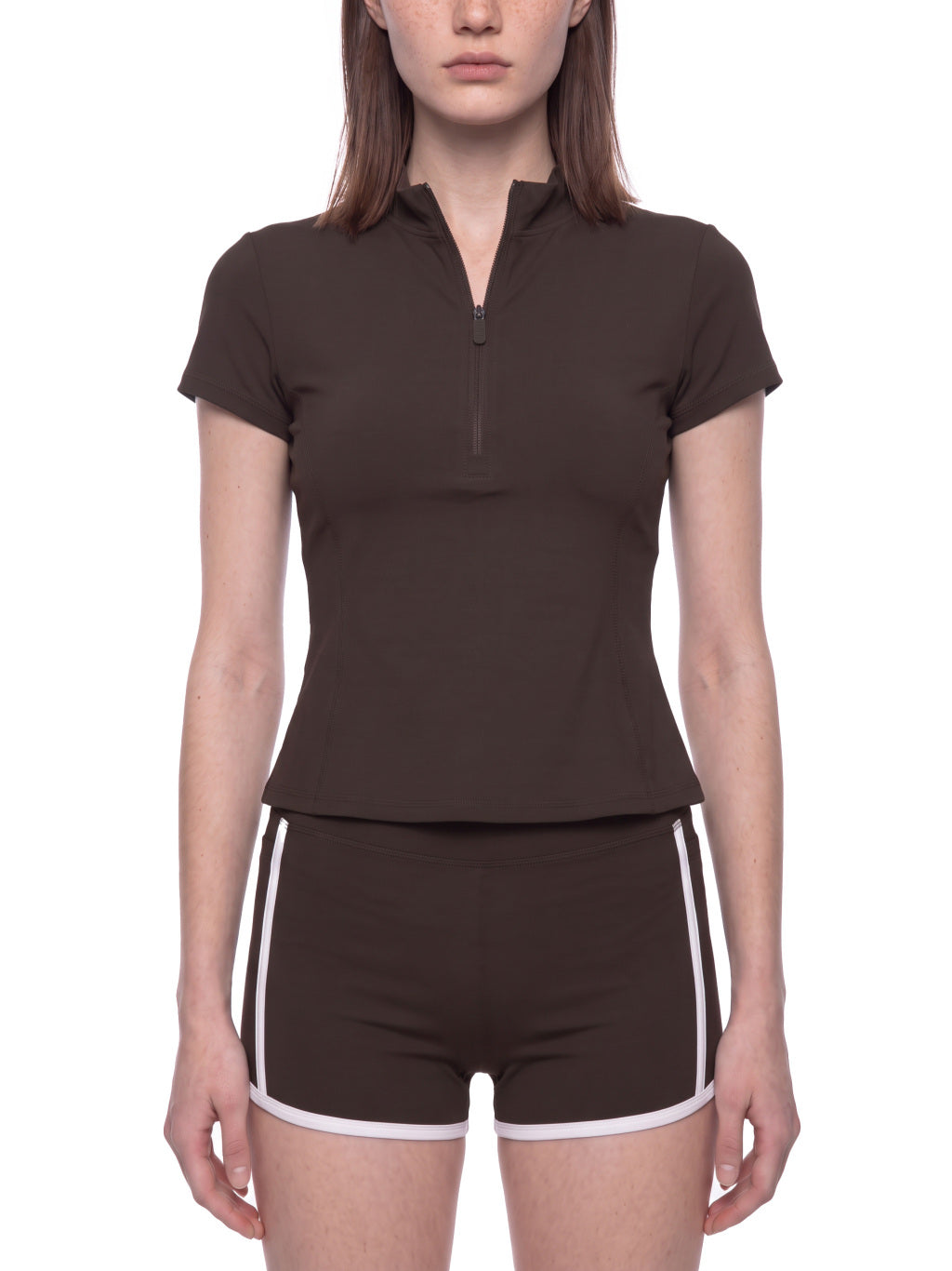 Quarter-Zip Mock Neck T-Shirt — supplier gallery 3