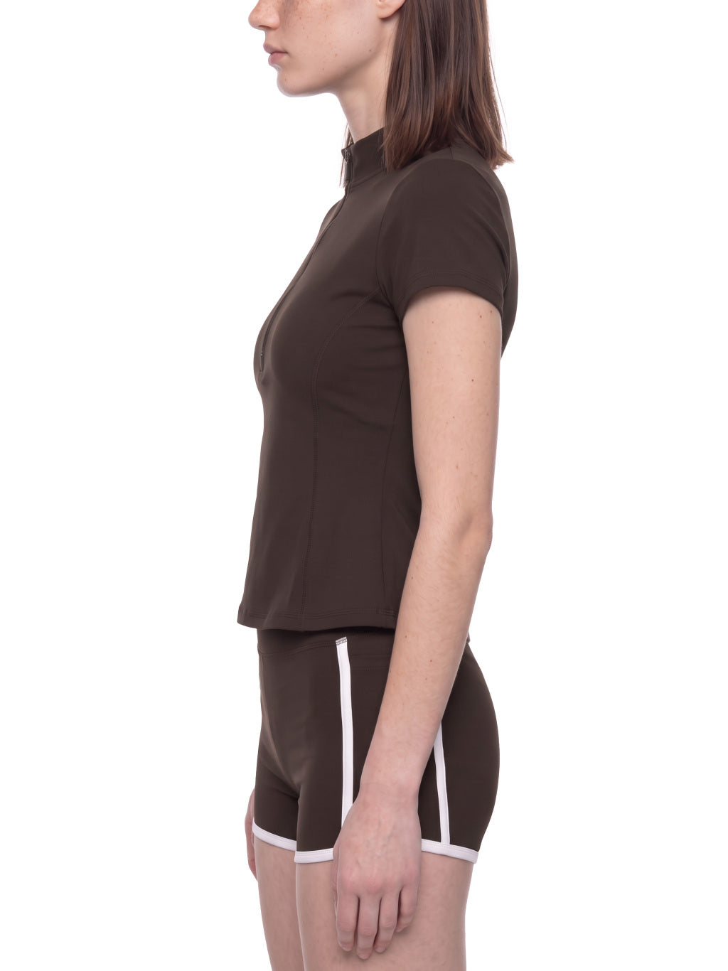 Quarter-Zip Mock Neck T-Shirt — supplier gallery 4