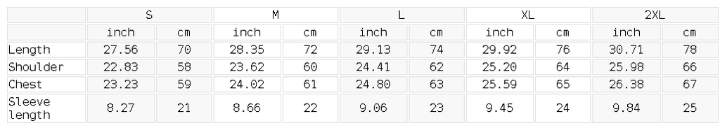 SGS Sun Fade Raw Edge Tee — size guide