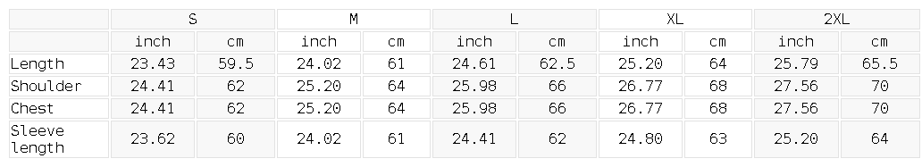 SGS Cropped Cotton Hoodie — size guide