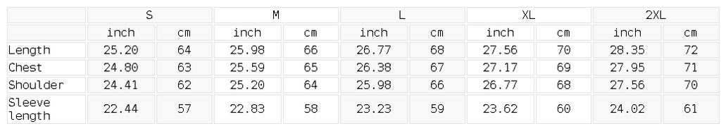 SGS Paneled Raw Edge Sweatshirt — size guide