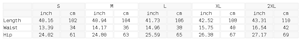 SGS Washed Straight Leg Pants — size guide