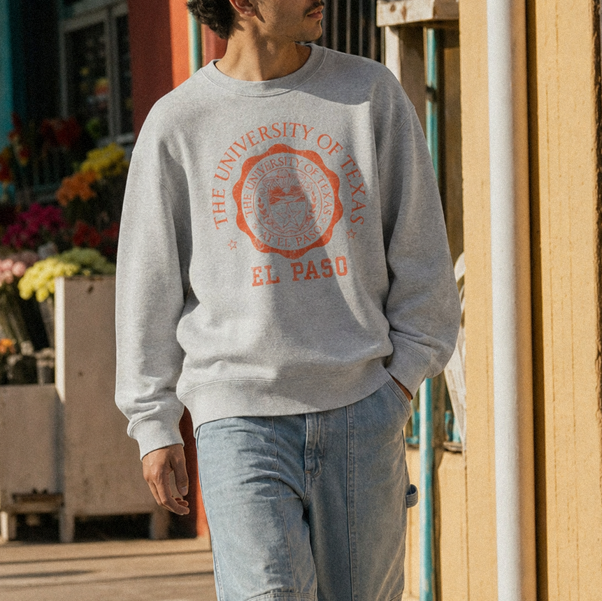 UTEP Medallion Heavyweight Crewneck