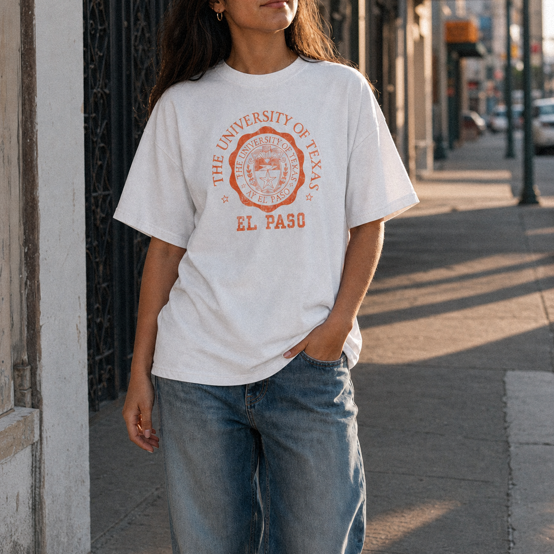 UTEP Medallion Enzyme-Wash Tee