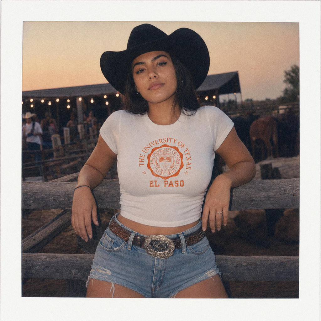 UTEP Medallion Performance Crop Tee