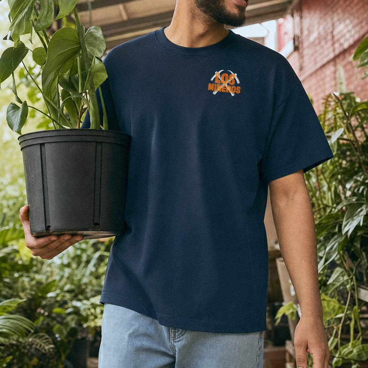 ¡Vivan Los Mineros! Dark Vintage-Wash Distressed Tee