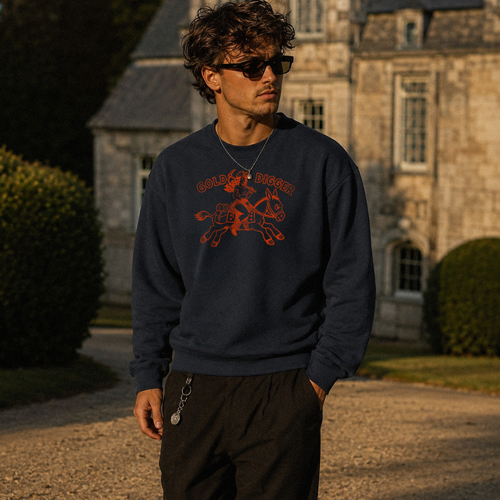 Gold Digger Oversized Crewneck Sweatshirt