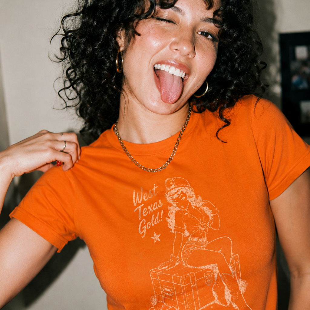 West Texas Gold Miner Pin-Up Tee